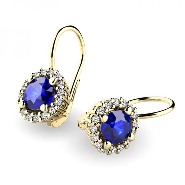 Luxusní náušnice s diamanty 10925-ZL-DIA-SAF