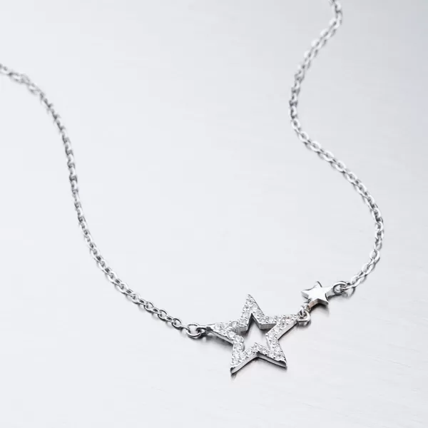 Dámský náhrdelník stříbro 925 zirkon SST-15888