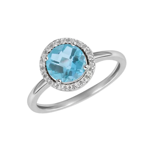 Prsten s diamanty a s topazem GKW47231TPZ