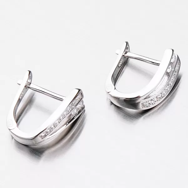 Dámské náušnice stříbro 925 zirkon UCST-121304