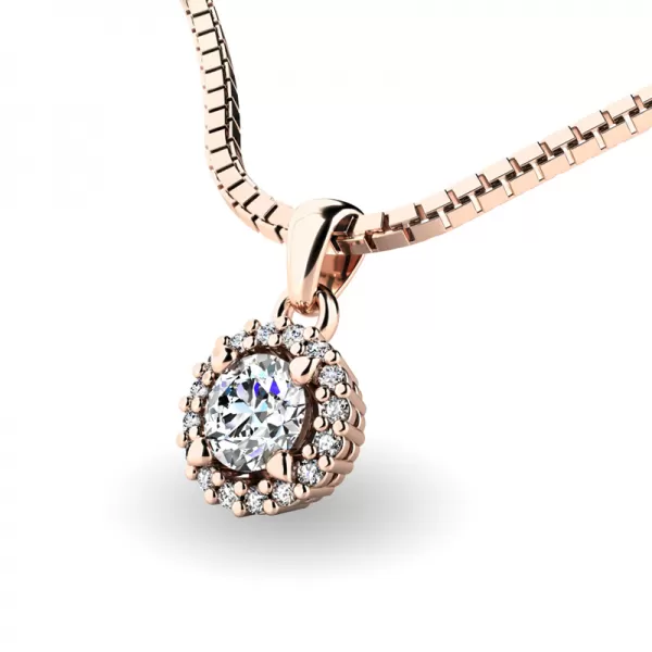 Luxusní přívěsek s diamanty 10927-CV-DIA