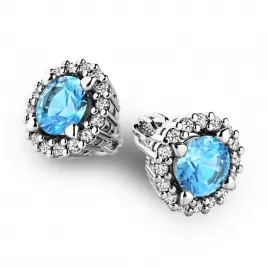 Luxusní náušnice s diamanty 10926-B-DIA-TPZ