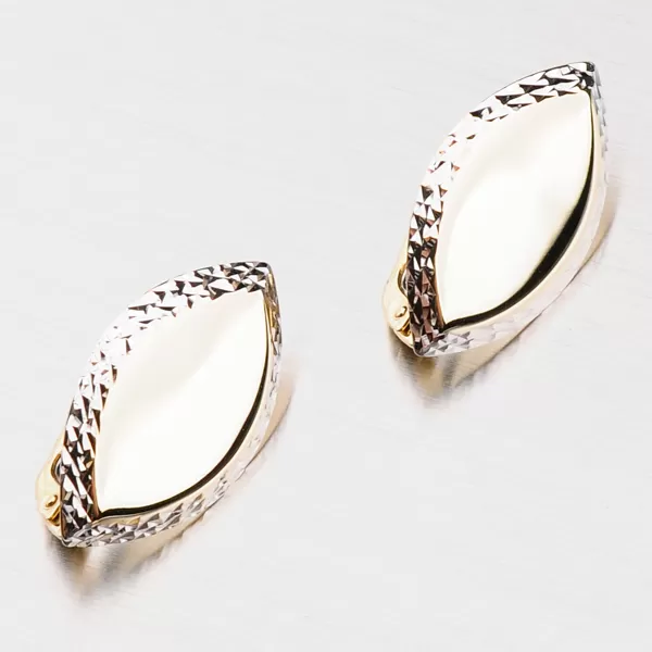 Dámské náušnice zlato mix 585 visací 42-31719