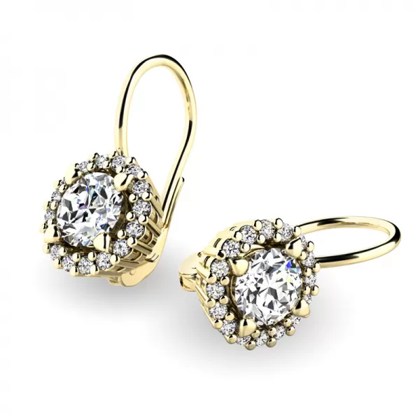 Dámské náušnice bílé zlato 585/1000 přírodní diamant 1.160 ct G/SI 10925-B-DIA