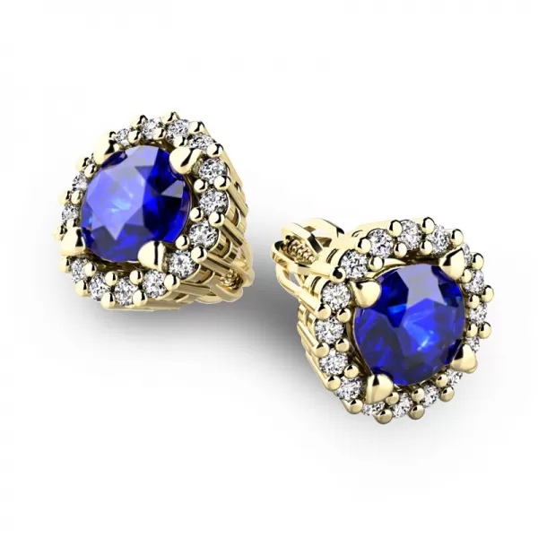Luxusní náušnice s diamanty 10926-ZL-DIA-SAF