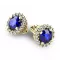 Luxusní náušnice s diamanty 10926-ZL-DIA-SAF