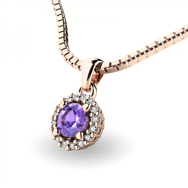 Luxusní přívěsek s tanzanitem a diamanty 10927-B-TAN