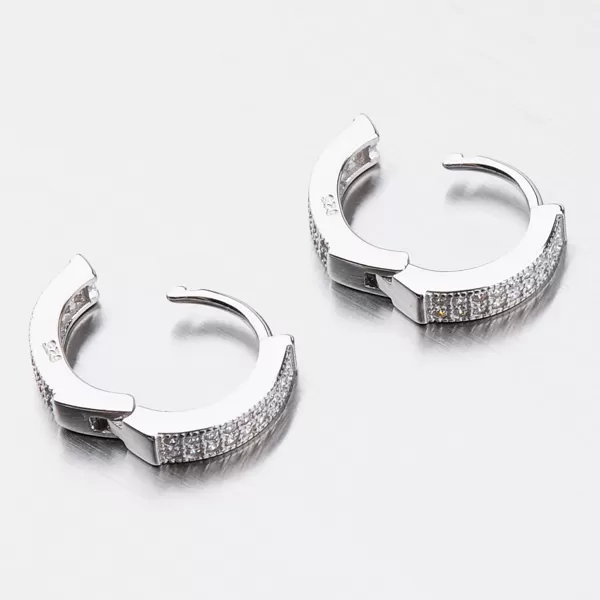 Stříbrné kruhy se zirkony UCST-121557