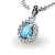 Dámský přívěsek přírodní diamant 0.50 ct G/SI 10927-B-TPZ