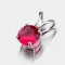 Dámský přívěsek stříbro 925 zirkon rubín HST-13386