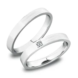 Snubní prsteny bílé zlato 585 SP-61085B