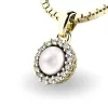 Perlový přívěsek s diamantem 10931-ZL-FW-DIA