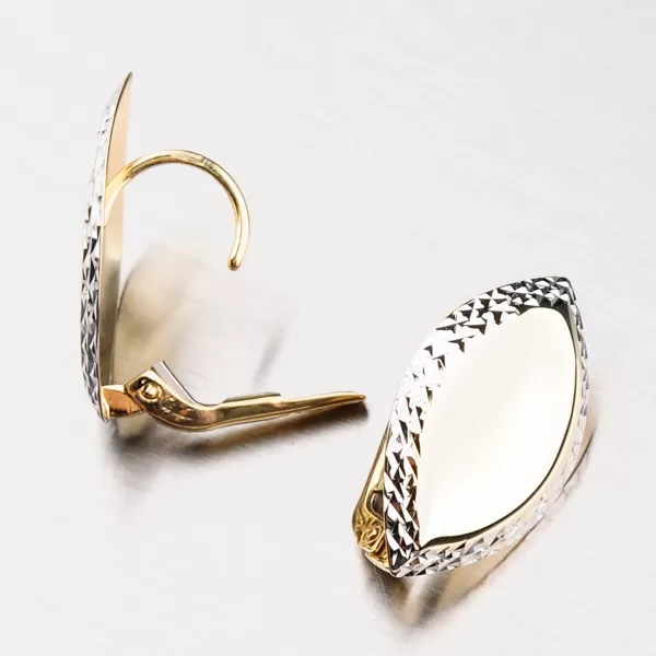 Dámské náušnice zlato mix 585 visací 42-31719