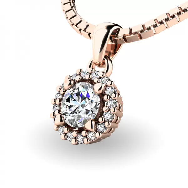 Luxusní přívěsek s diamanty 10927-CV-DIA