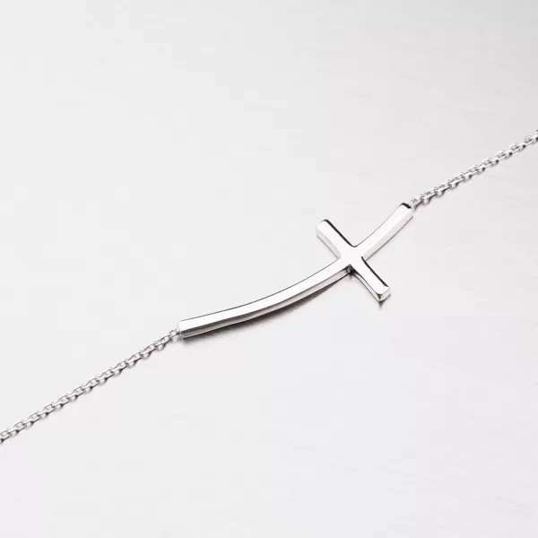 Zlatý náhrdelník s křížem na ležato 45-1865