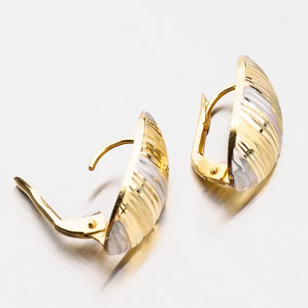 Dámské náušnice žluté zlato 585 12-490