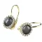 Perlové náušnice s diamanty 10929-ZL-DIA-FW-Black