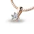 Dámský přívěsek přírodní diamant 0.155 ct G/SI briliantový růžové zlato 10887-CV-DIA