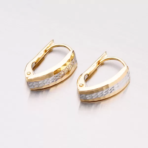 Dámské náušnice zlato mix 585 visací 42-31594