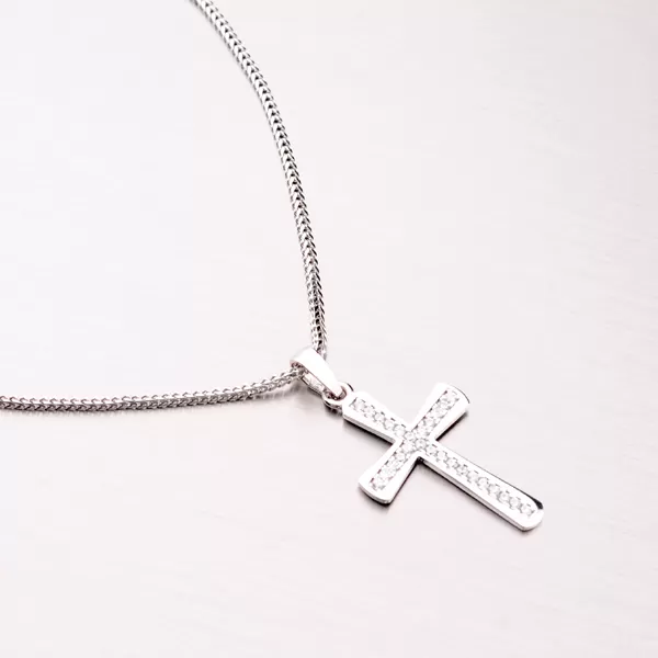 Zlatý kříž se zirkony 43-21637