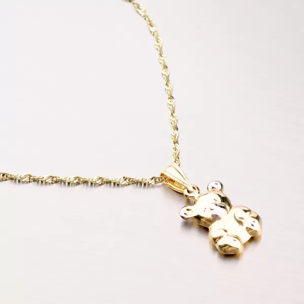 Zlatý přívěsek - medvídek 43-2468