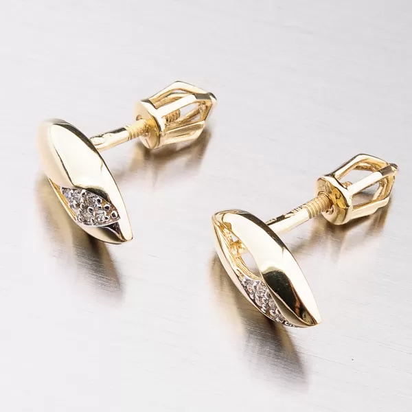 Náušnice na šroubek se zirkony 42-32298