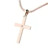 Kříž z růžového zlata s diamantem 10947-CV-DIA