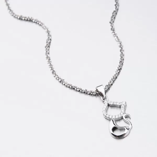 Stříbrný přívěsek kočka HST-13210