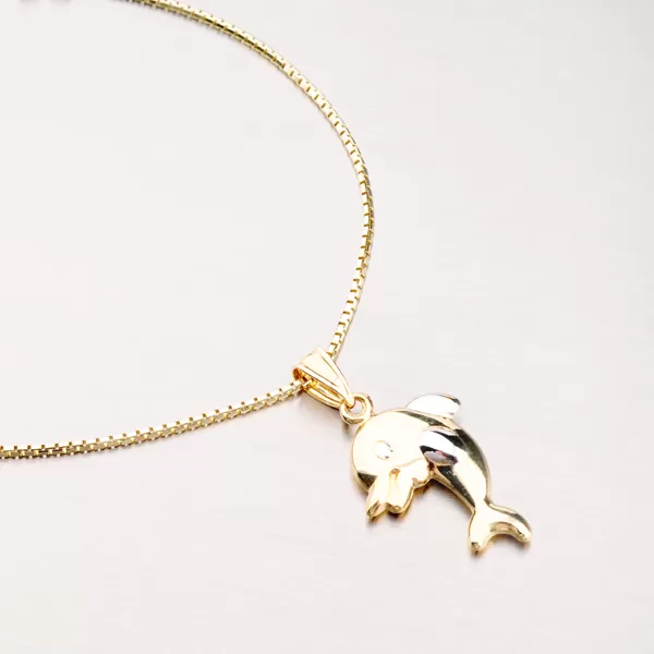 Zlatý přívěsek - delfín 43-21387