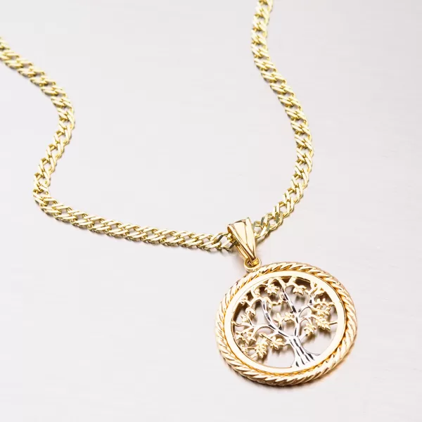 Dámský přívěsek žluté zlato 585 - strom života 43-21825