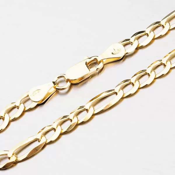 Pozlacené Figaro - stříbro 925 CHRS-073-150-FLAT-AU