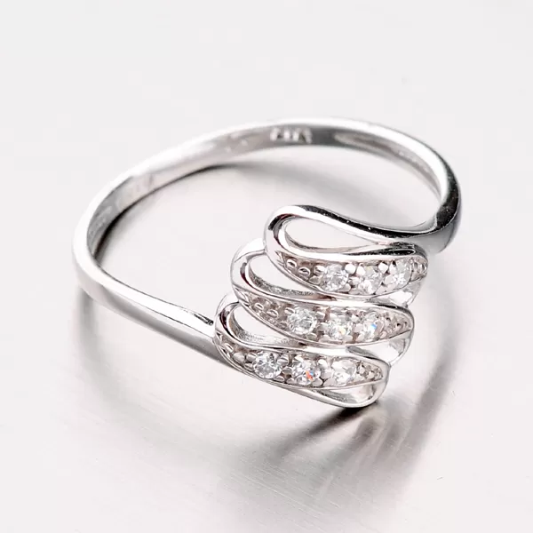 Zlatý prsten se zirkony 41-NP133B