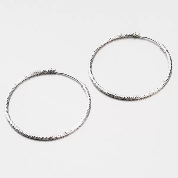 Třpytivé stříbrné kruhy 35 mm M8017