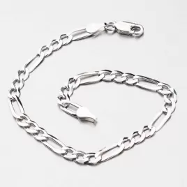 Pánský stříbrný náramek Figaro 3+1 CHRS-073-120-FLAT