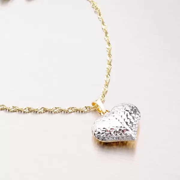 Dámský přívěsek žluté zlato 585 srdce 43-21829