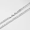 Stříbrný řetízek figaro 3+1 CHRS-073-120-FLAT