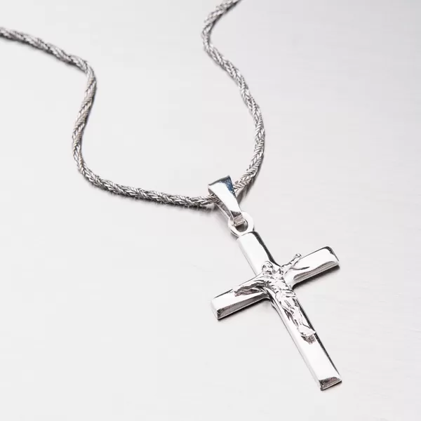Stříbrný křížek s Ježíšem P1901675-1132-SLX