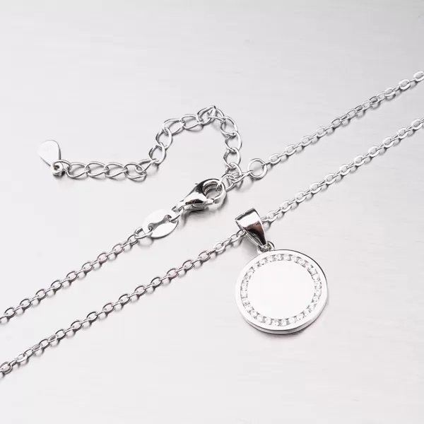 Stříbrný náhrdelník se zirkony SETST-15187SR