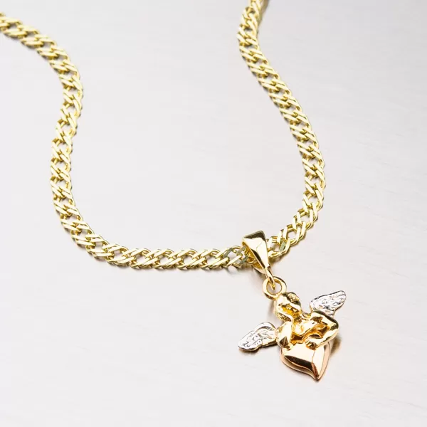 Zlatý přívěsek - andílek 43-2128