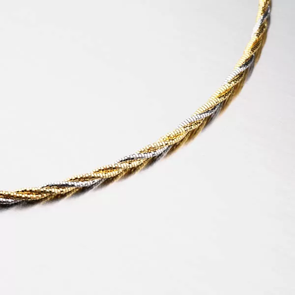 Stříbrný náhrdelník CHRS-SPRING-1-3L-TW-Y/W