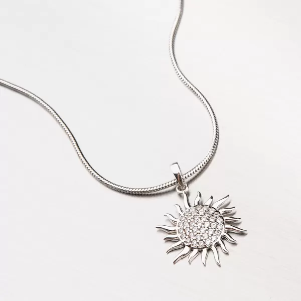 Zlatý přívěsek se zirkony 43-21724