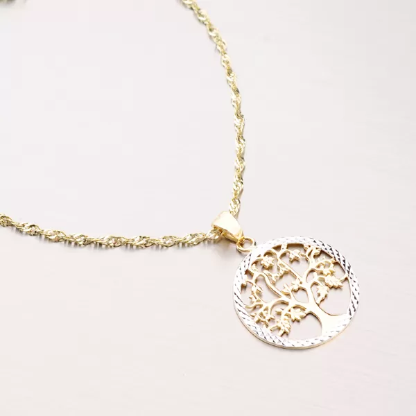 Zlatý přívěsek strom života 43-21655