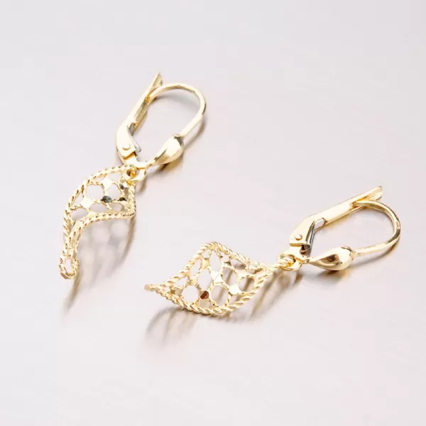 Zlaté visací náušnice 42-3061