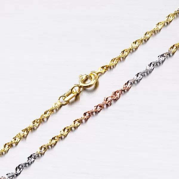 Dámský náramek zlato mix 585 44-1739