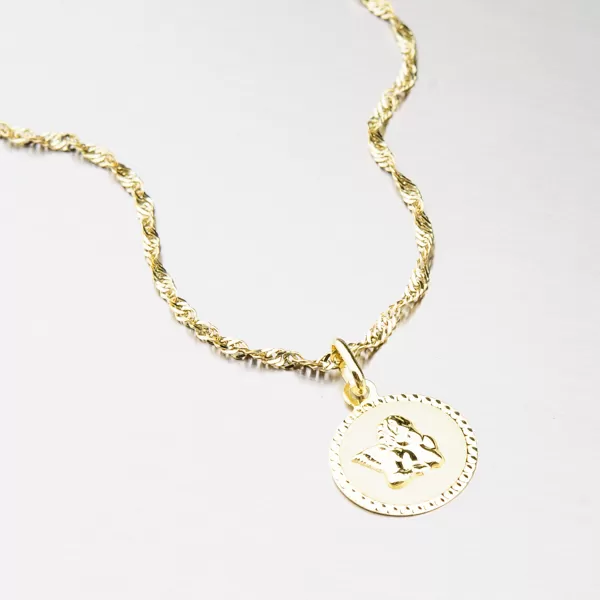 Zlatý přívěsek - andílek 43-21351