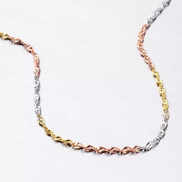 Dámský náramek zlato mix 585 44-1739