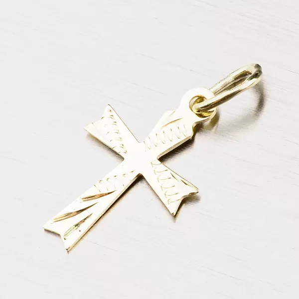 Přívěsek zlato 585 křížek 43-2092