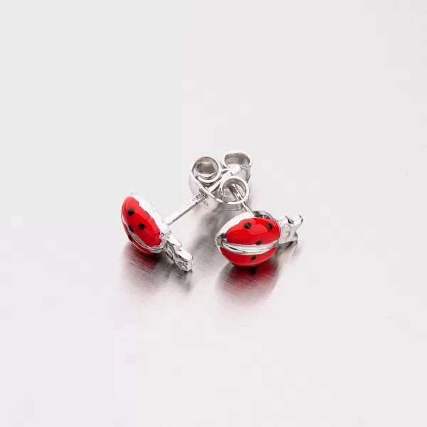 Stříbrné náušnice M604542SM-RED