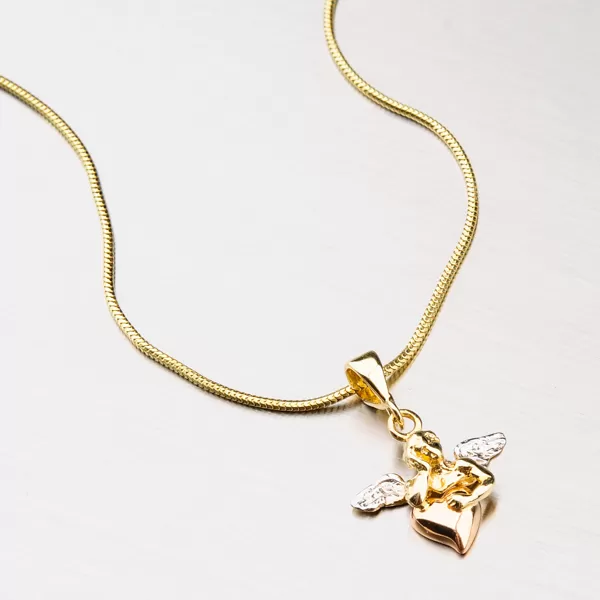 Zlatý přívěsek - andílek 43-2128