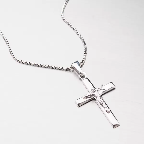 Stříbrný křížek s Ježíšem P1901675-1132-SLX